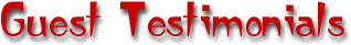 Guest Testimonials
